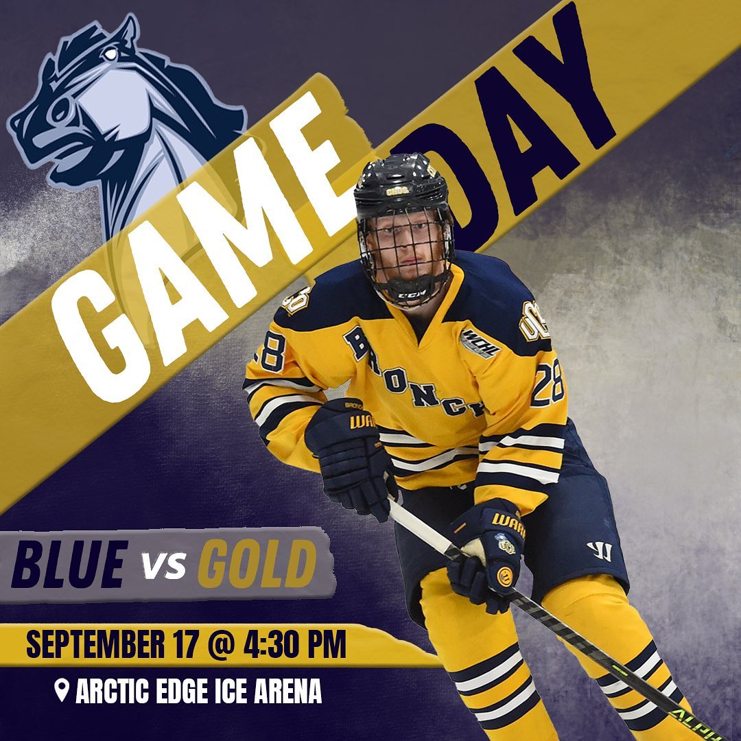 Broncho fans… IT’S GAME DAY! Come down to Arctic Edge for our annual inter-squad scrimmage. 

⏰ 4:30 pm CST

📍Arctic Edge

📺 YouTube - UCO Hockey